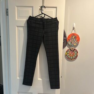 Woman’s plaid pants